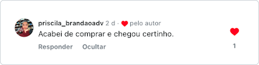 Depoimento de cliente satisfeito